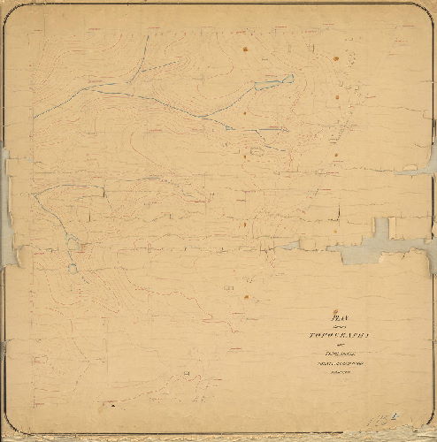 Plan, Plan showing topography over Third Section, Twenty-second Ward Philadelphia. 