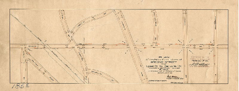 Plan, Plan of revision of curb lines of Greene Street from Upsal St. to Carpenter St., Twenty-second Ward, Philada. [Ordinance June 28, 1899; confirmed Sept. 11, 1899]