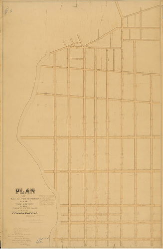 Plan, Plan of line and curb regulation of the Third Section of the 25th Ward of the City of Philadelphia [Ordinance Nov. 8, 1860; approved by Board of Surveyors Nov. 3, 1862; confirmed by Court May 18, 1863]