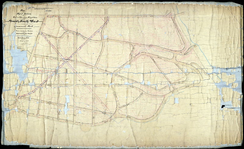 Plan, Plan of the Third Section of the revised survey and regulation of the Twenty-fourth Ward in the vicinity of Fairmount Park [Resolution Feb. 16, 1869; survey returned Nov. 22, 1881; confirmed May 1, 1882]