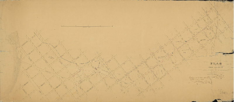 Plan, Plan of curb heights on 25th street, Long Lane and the Philadelphia Gas Works.