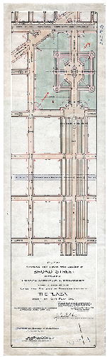 Plan, Plan revising the lines and grades of Broad Street between Oregon Avenue and Curtin Street and revising the lines and grades of streets bounding The Plaza. Part of City Plan 203. [Ordinance April 29, 1913; confirmed August 11, 1913]