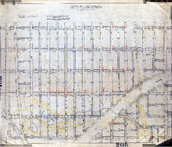 Plan, City Plan No. 205 revised to April 1, 1936