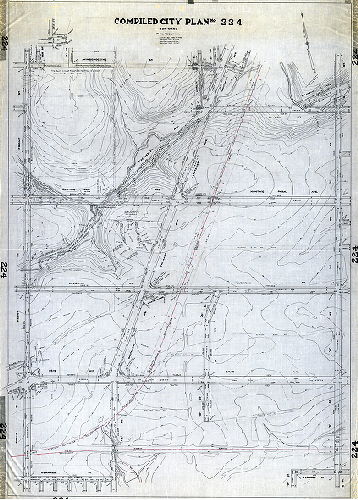 Plan, Compiled City Plan No. 224, 33rd Ward, compiled Feb. 10, 1956. Revised Nov. 15,1956. Revised March 28, 1963. Revised Oct. 2, 1967. 
