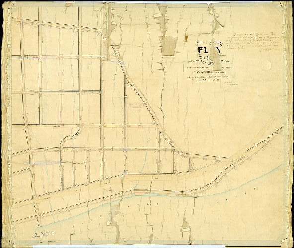 Plan (alternate image), Plan of the survey and regulation of the Thirteenth Section, Twenty-first Ward Philadelphia. [Resolution Feb. 9, 1866; approved March 1, 1869; confirmed by Court May 16, 1870]