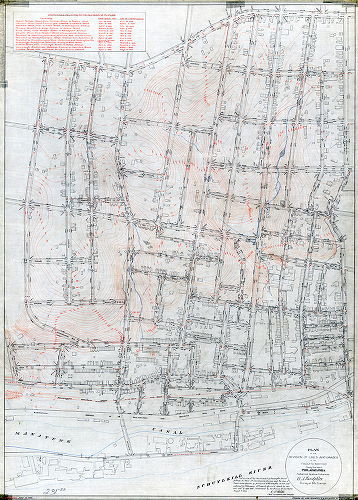 Plan, Plan of the revision of lines and grades of the Twelfth Section, Twenty-first Ward Philadelphia [Ordinances 1889 and 1893; confirmed Aug. 7, 1893]