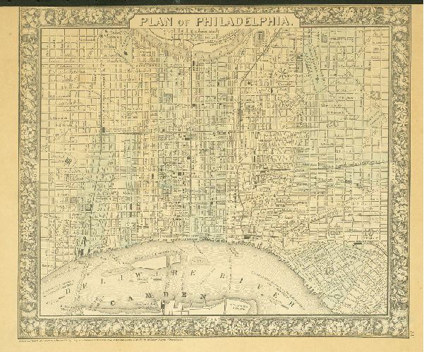 Plan of Philadelphia; S. Augustus Mitchell, Jr.