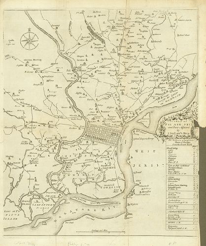 A Map of Philadelphia and Parts Adjacent