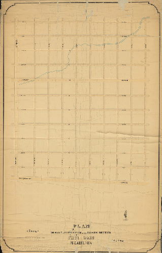Plan (alternate image), Plan of the survey and regulation of the Eighth Section, First Ward, Philadelphia. [Resolution May 11, 1867] 