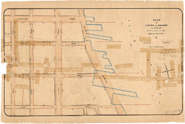 Plan, Plan of lines and grades as authorized by resolution of Councils approved May 20, 1877 [Confirmed Oct. 21, 1878]