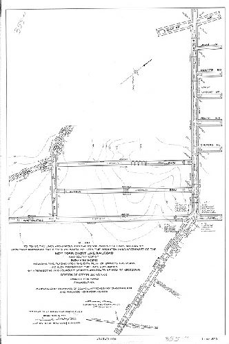 Plan, Plan to revise the lines and grades and the establishment of lines and grades upon that portion of the City Plan which includes the territory lying northwest of the New York Short Line Railroad and southwest of Byberry Road … Portion of City Plan No. 355, Thirty-fifth Ward, Philadelphia [Ordinances Nov. 30, 1949 and Nov. 15, 1950; confirmed Dec. 3, 1951]