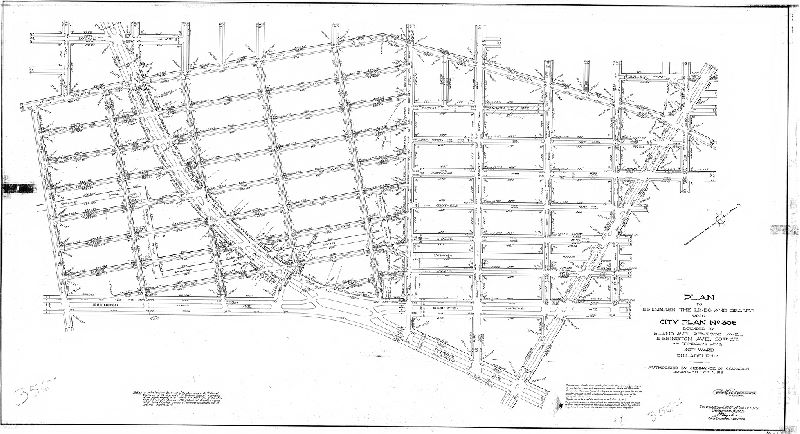 Plan, Plan to establish the lines and grades upon City Plan No. 356, bounded by Island Ave., Penrose Ave., Essington Ave. 90th St., and Tinicum Ave. 40th Ward Philadelphia. [Ordinance Oct. 4, 1916; confirmed Dec. 18, 1922