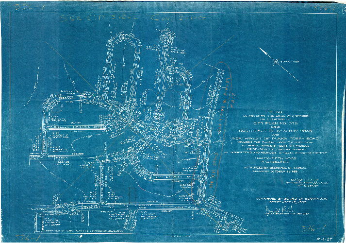 Plan, Plan establishing the lines and grades on a portion of City Plan No. 376 lying northeast of Byberry Road and Northwest of Dunks Ferry Road … Thirty-Fifth Ward, Philadelphia [Ordinance Oct. 21, 1952; confirmed Sept. 15, 1953] 