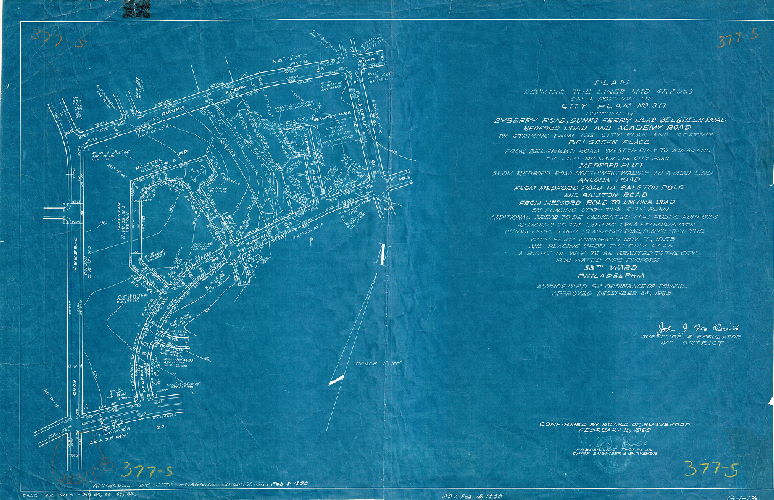 Plan, Plan revising the lines and grades on a portion of City Plan No. 377, bounded by Byberry Road, Dunks Ferry Road, Belgreen Road, Medford Road and Academy Road [by striking from the plan one street and adding several streets and rights-of-way], 58th Ward, Philadelphia [Ordinance Dec. 24, 1959; confirmed Feb. 15, 1960]