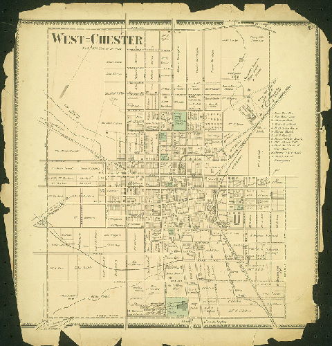 Plate 2: West Chester, Atlas of Chester County, Pennsylvania