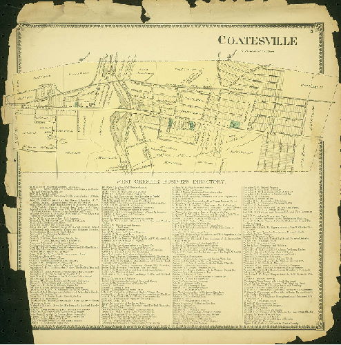 Plate 3: Coatesville, Atlas of Chester County, Pennsylvania
