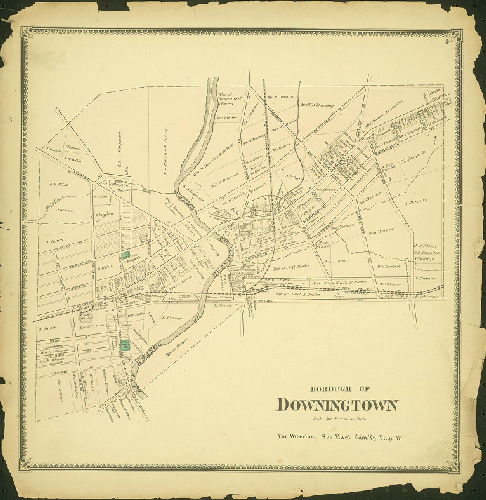 Plate 4: Downingtown, Atlas of Chester County, Pennsylvania