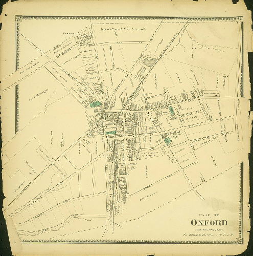 Plate 7: Oxford, Atlas of Chester County, Pennsylvania