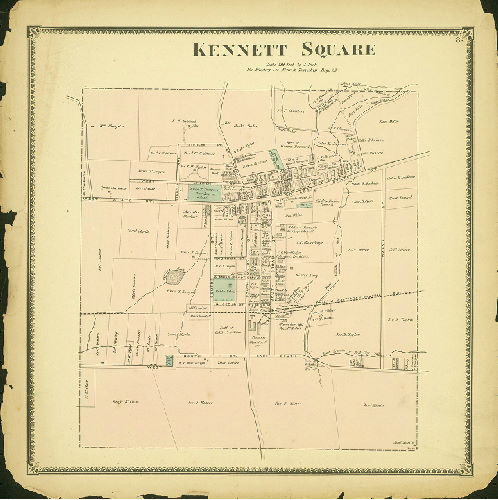 Plate 8: Kennett Square, Atlas of Chester County, Pennsylvania