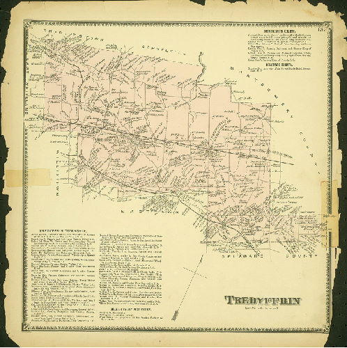 Plate 13: Tredyffrin, Atlas of Chester County, Pennsylvania