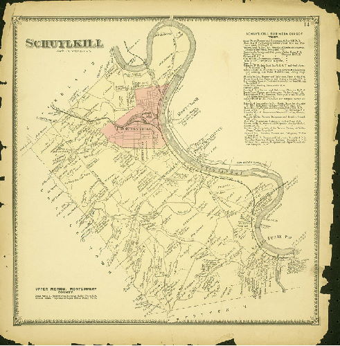 Plate 14: Schuylkill, Atlas of Chester County, Pennsylvania