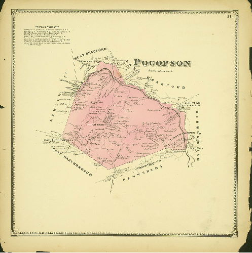 Plate 21: Pocopson, Atlas of Chester County, Pennsylvania