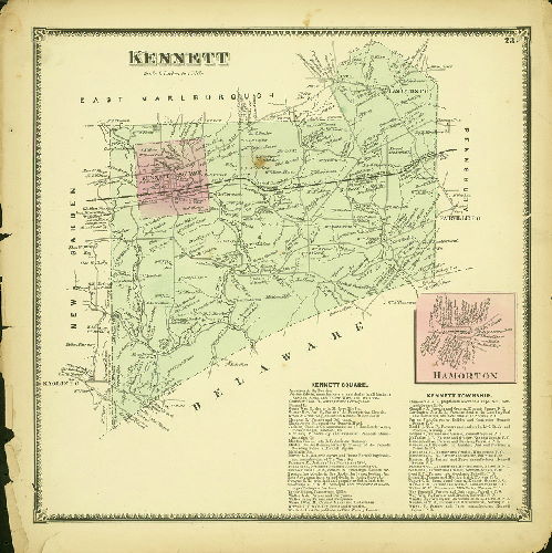 Plate 23: Kennett, Atlas of Chester County, Pennsylvania