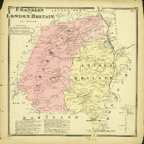 Plate 25: Franklin and London, Britain, Atlas of Chester County, Pennsylvania