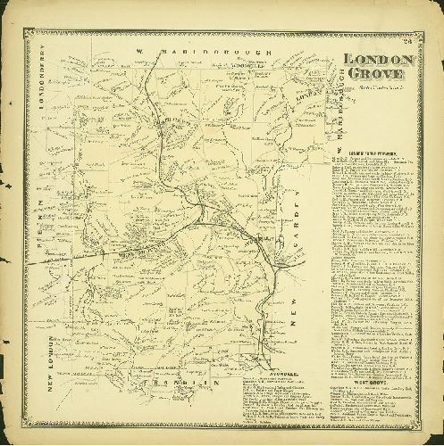 Plate 26: London Grove, Atlas of Chester County, Pennsylvania
