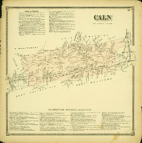 Plate 32: Caln, Atlas of Chester County, Pennsylvania