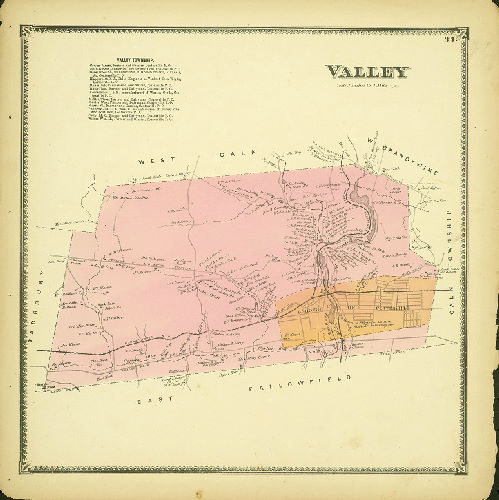 Plate 33: Valley, Atlas of Chester County, Pennsylvania