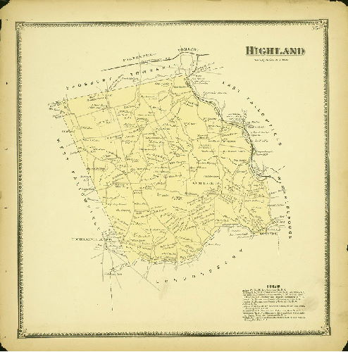 Plate 35: Highland, Atlas of Chester County, Pennsylvania