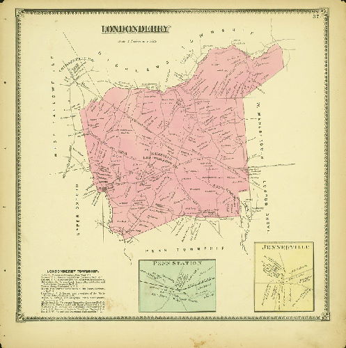Plate 37: Londonberry, Atlas of Chester County, Pennsylvania