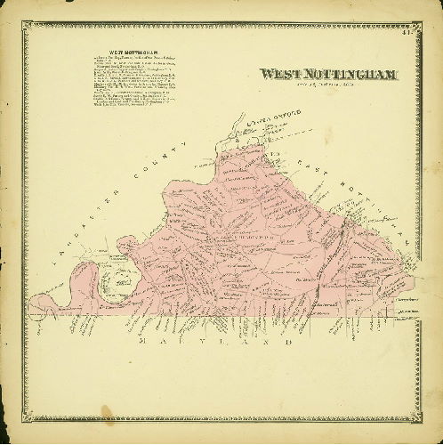 Plate 41: West Nottingham, Atlas of Chester County, Pennsylvania