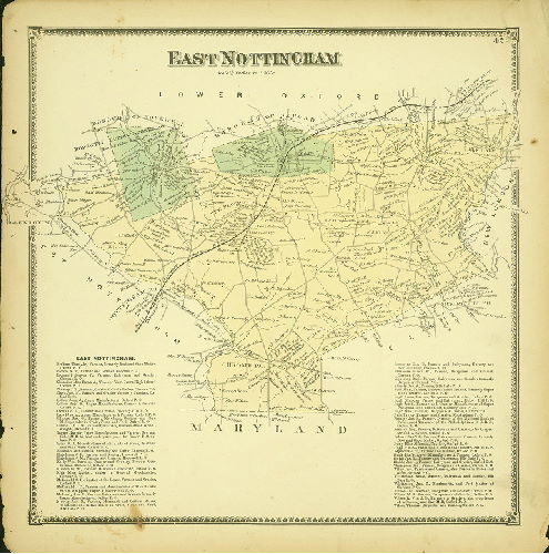 Plate 42: East Nottingham, Atlas of Chester County, Pennsylvania