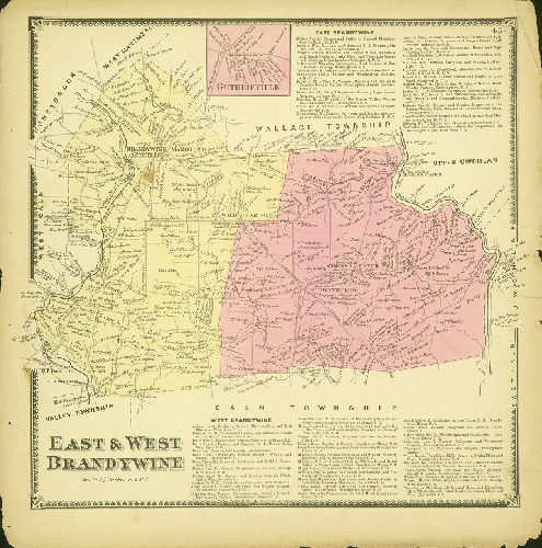 Plate 45: East and West Brandywine, Atlas of Chester County, Pennsylvania