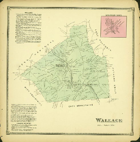 Plate 46: Wallace, Atlas of Chester County, Pennsylvania