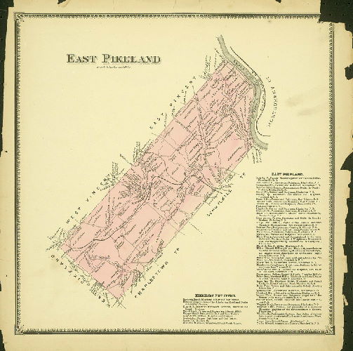 Plate 49: East Pikeland, Atlas of Chester County, Pennsylvania