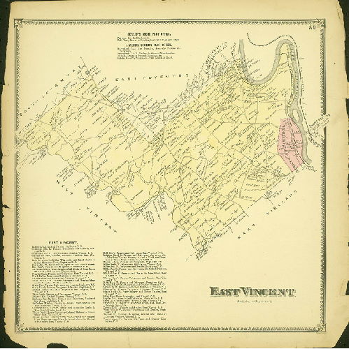 Plate 50: East Vincent, Atlas of Chester County, Pennsylvania