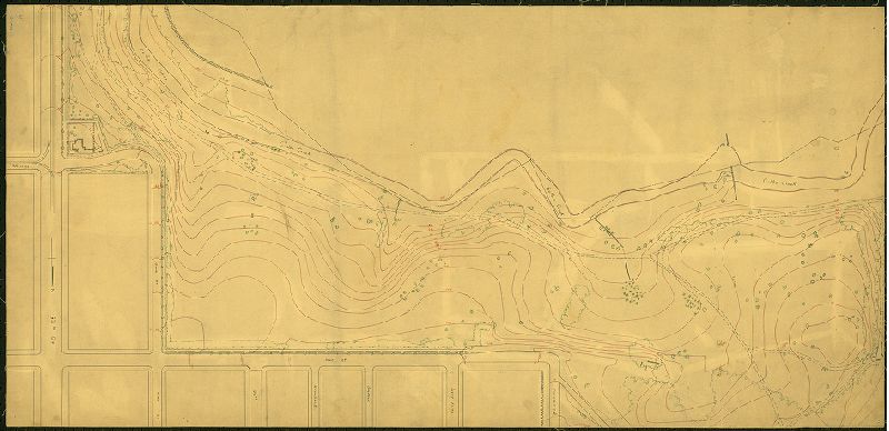 Sheet S-1a, Topographical Plan of Cobbs Creek Park