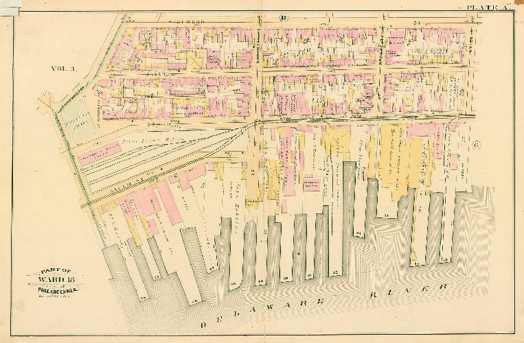 Plate A, Atlas of the City of Philadelphia. Volume 4