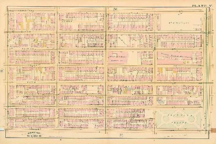 Plate V, Atlas of the City of Philadelphia. Volume 4