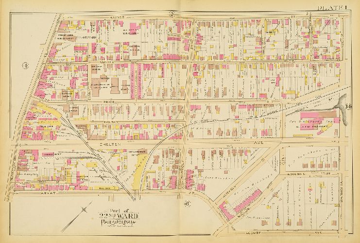 Plate 1, Atlas of the City of Philadelphia. Volume 7