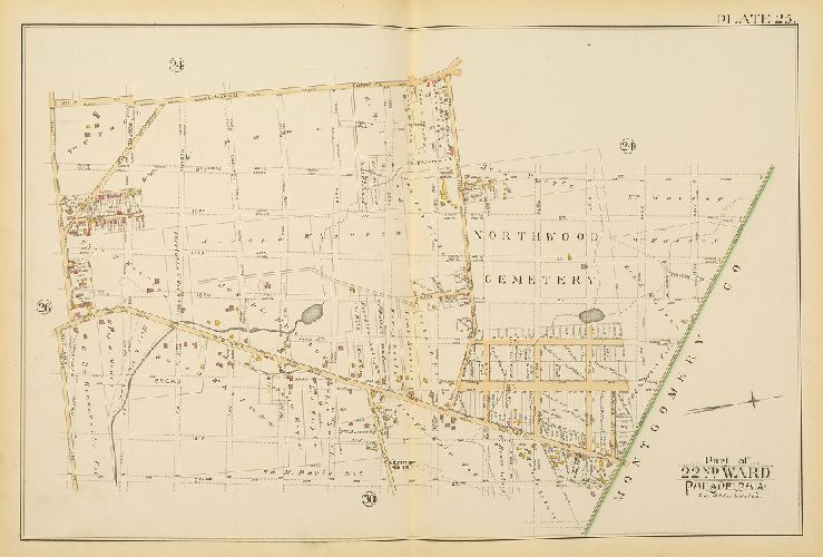 Plate 25, Atlas of the City of Philadelphia. Volume 7