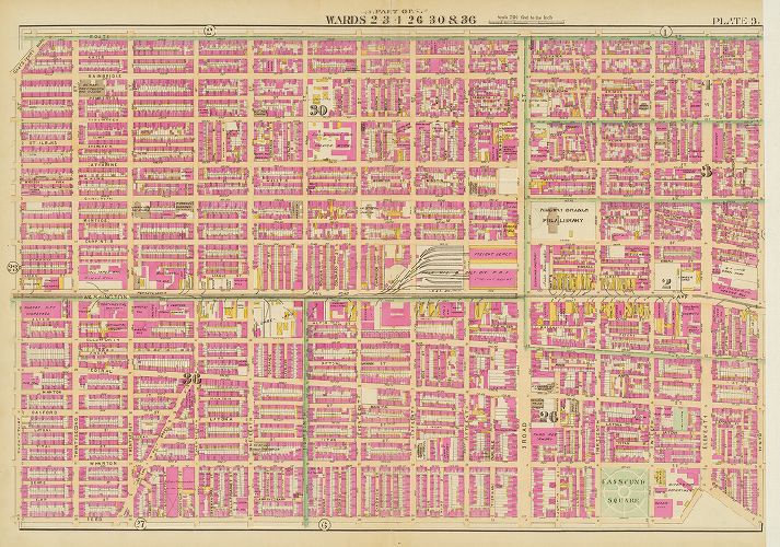 Plate 3, Atlas of the City of Philadelphia