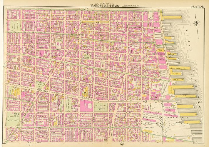Plate 4, Atlas of the City of Philadelphia