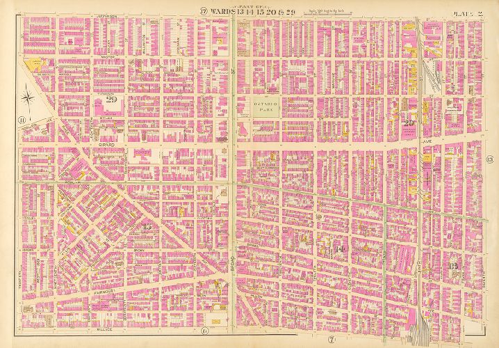 Plate 12, Atlas of the City of Philadelphia