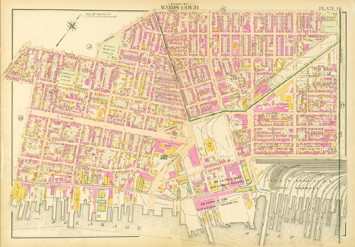 Plate 14, Atlas of the City of Philadelphia