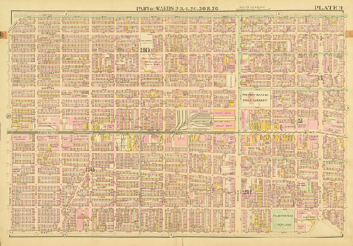 Plate 3, Atlas of the City of Philadelphia