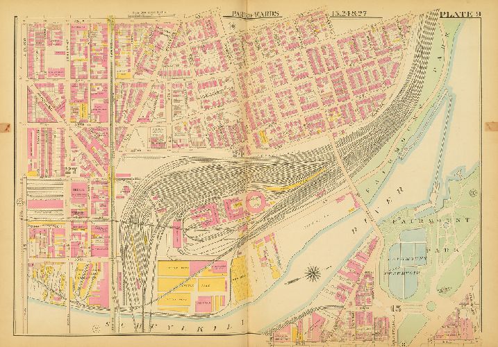 Plate 9, Atlas of the City of Philadelphia